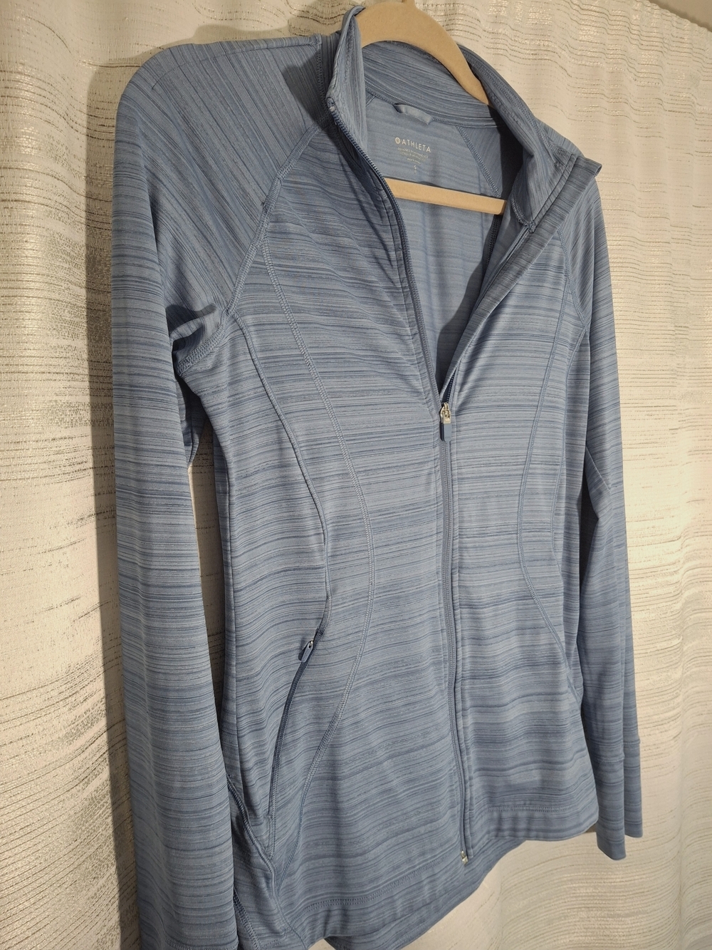 Athleta Blue Zip-Up Active Jacket - Picture 3 of 6